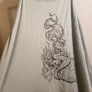 Super soft mermaid skull halter top